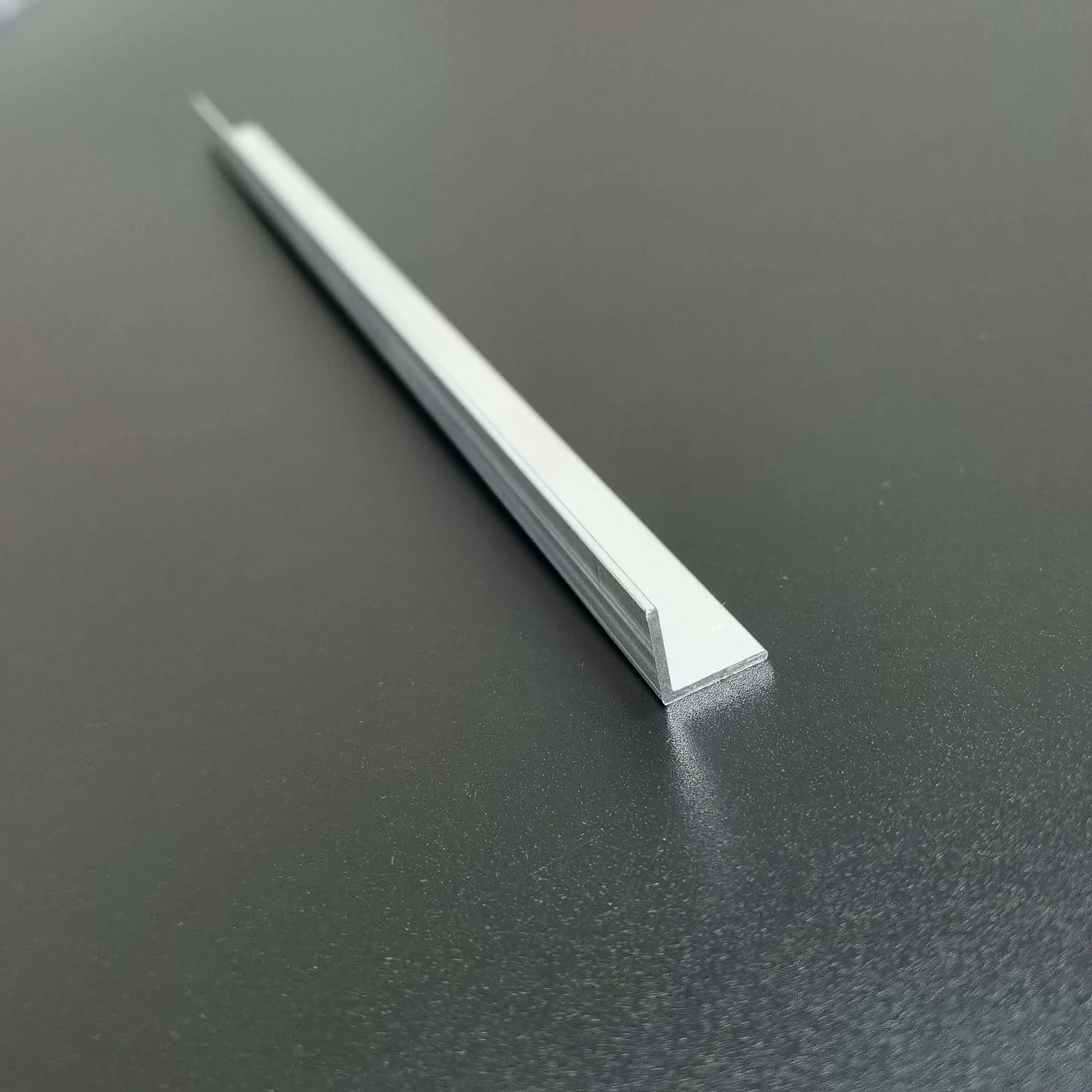 铝合金白色铝色角铝10x10厚1.0mm装饰压条直角铝角铁铝玻璃包边条