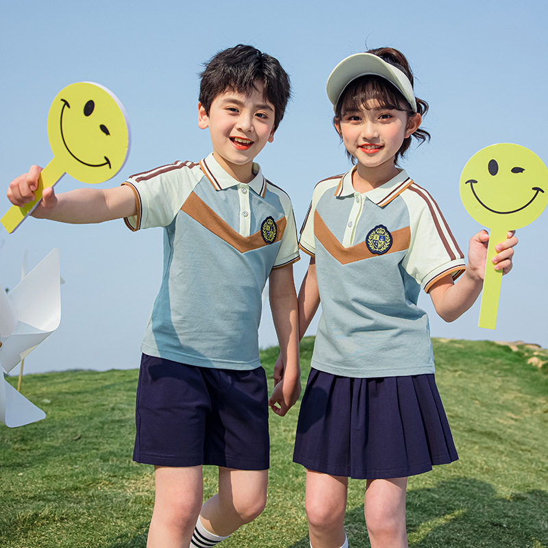 2025夏季儿童校服套装中小学生短袖英伦风班服幼儿园园服夏装新款