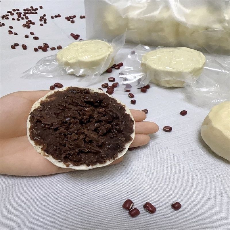 纸皮红豆饼山东纸皮豆沙包薄皮红豆包枣泥包纯Q手工现做早餐糕点