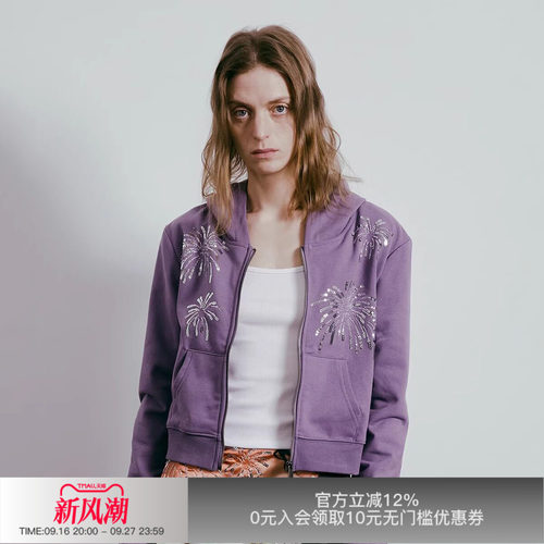 APRIORITY先验烟花珠片绣卫衣