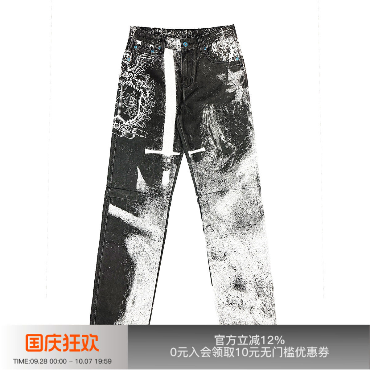 先验女武神数码印花牛仔图片