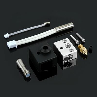 Ender3S1/S1PRO 3D打印机喷头套件镀铜双金属喉管铝加热块DIY套件