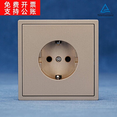 schuko socket欧标wall switch欧规PC墙壁开关ce插座16A 250V