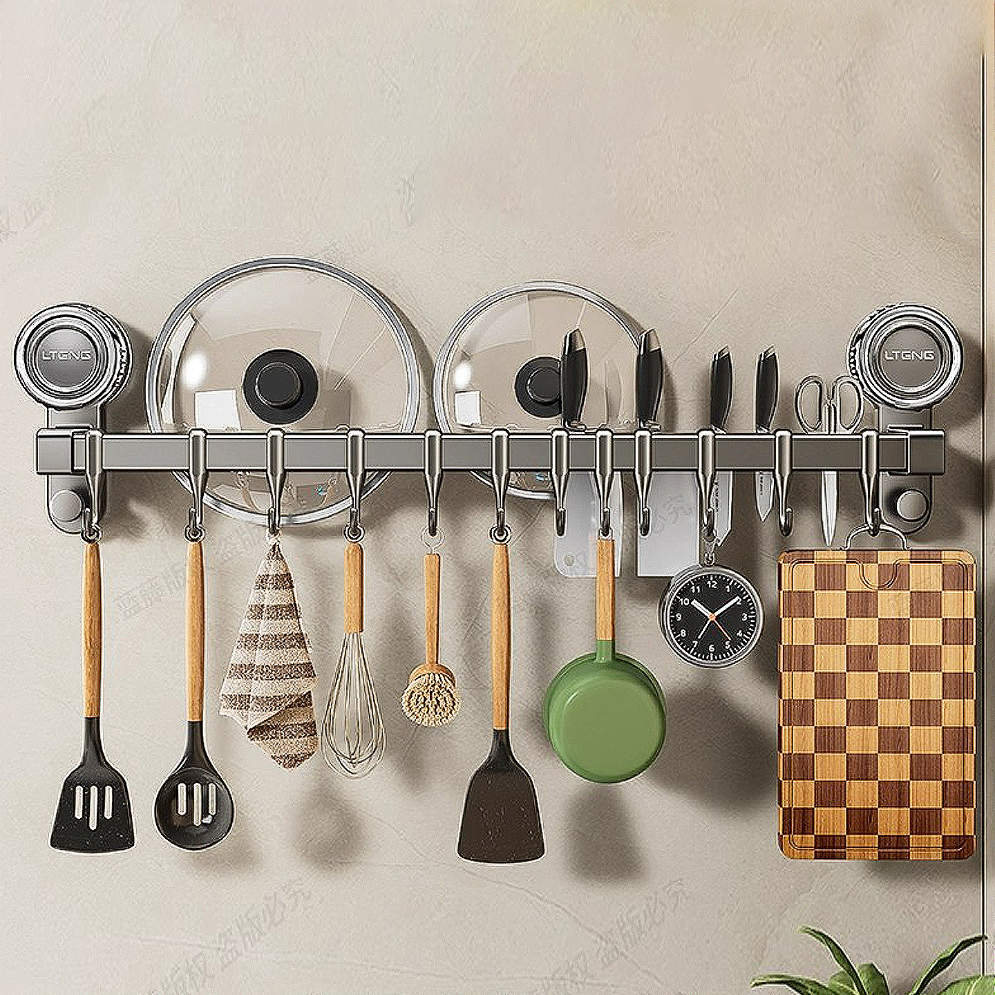 【切菜区怎么收纳？】厨房置物架