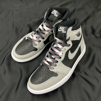 原创鞋带适配nike耐克影子灰黑灰