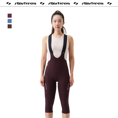 Slipstream秋冬女背带骑行七分裤