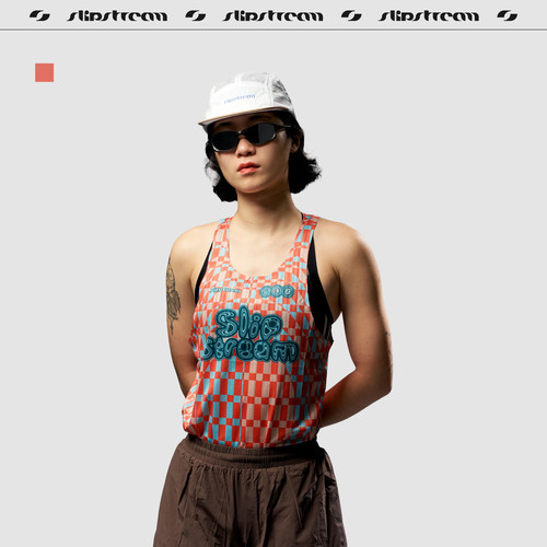 Slipstream女士跑步背心 Pace 马拉松速干吸汗透气超轻上衣悦动橙
