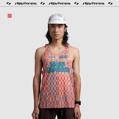Slipstream男士跑步背心 Pace 马拉松速干吸汗透气超轻上衣悦动橙