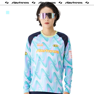 Slipstream骑行服长袖 Exp 女士T恤轻量透气速干公路车防晒幻波彩