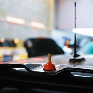 飾可愛mini天線球車飾擺件創意禮物 cottee一路暢通小皮搋子車載裝