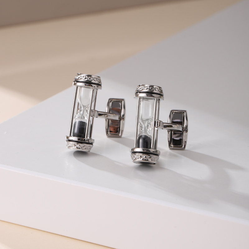 【时间沙漏】男士轻奢袖扣送男友