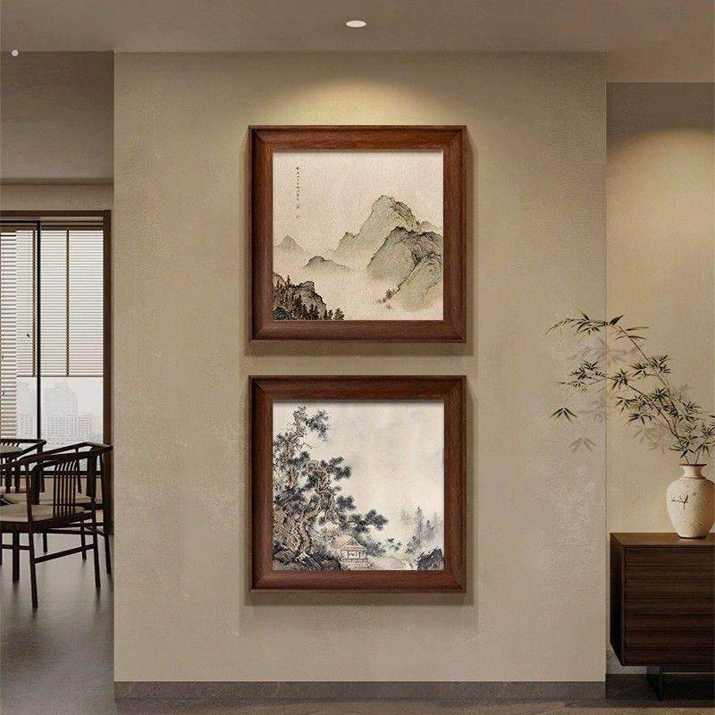 宋代美学中古风玄关沙发客厅装饰画卧室牀头墙面墙上挂画免打孔