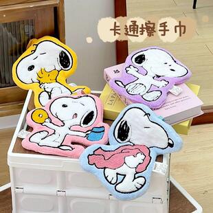 厨房擦手巾可爱挂式加厚吸水不掉毛儿童珊瑚绒擦手小毛巾柔软耐脏