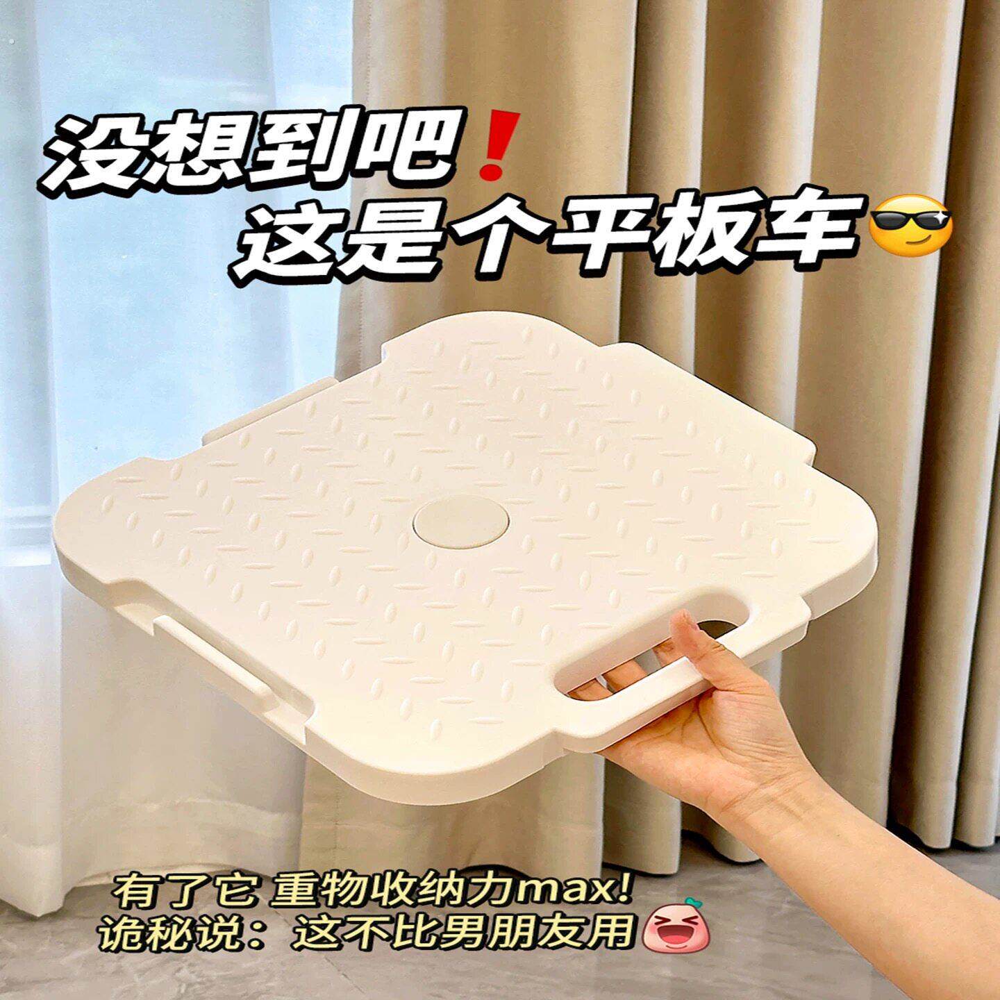 取快递小推车折叠独居女孩家用小型乌龟车平板车拿快递神器搬运车