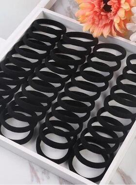 头绳扎头发圈黑色加厚加粗马尾高弹力胶圈皮套发绳女生成人橡皮筋