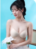 轻奢女皇内衣轻薄3D果冻软支撑可调节肩带聚拢胸型防下垂无感文u.
