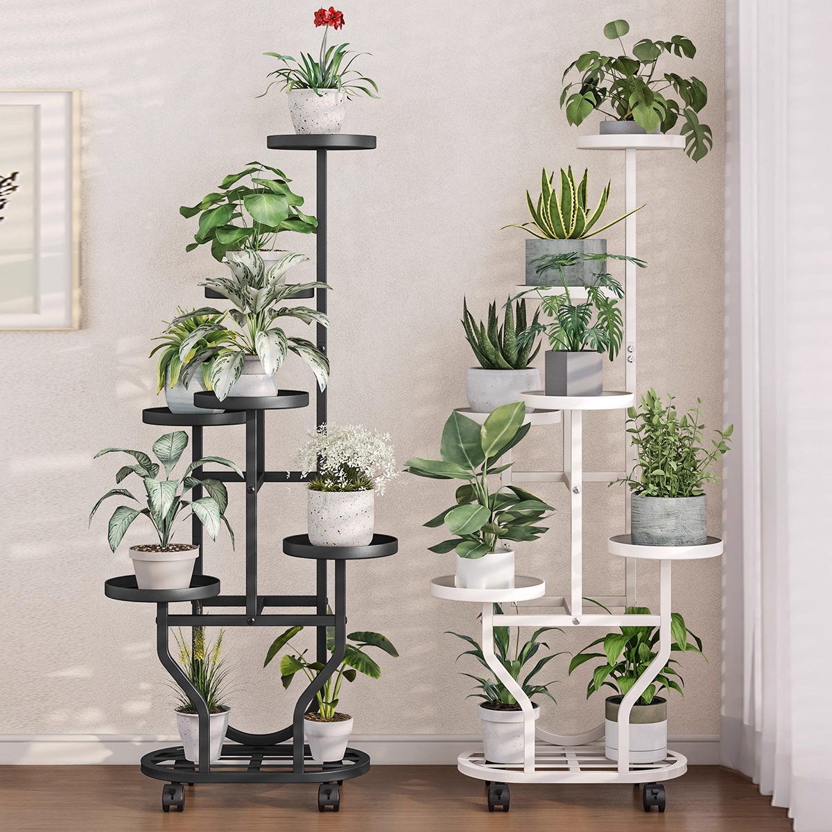 铁艺花架多层家用可移动花盆托架