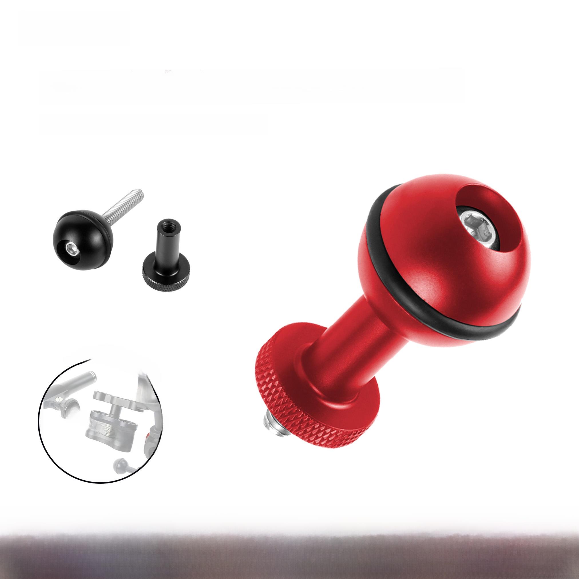 1/4可调螺杆活动球头座GOPRO13/Osmo360潜水摄影一英寸M5拓展支架