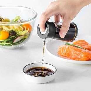 玻璃油瓶控量防漏油壶厨房小号餐桌酱醋瓶调味瓶 日本ASVEL按压式