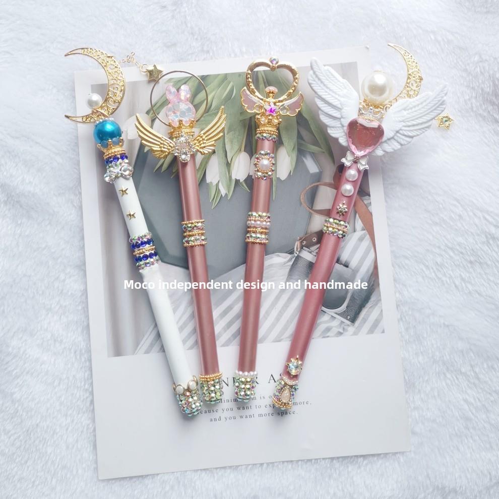 美少女战士周边纯手工定制礼物礼品变身魔法棒签字笔中性笔水性笔