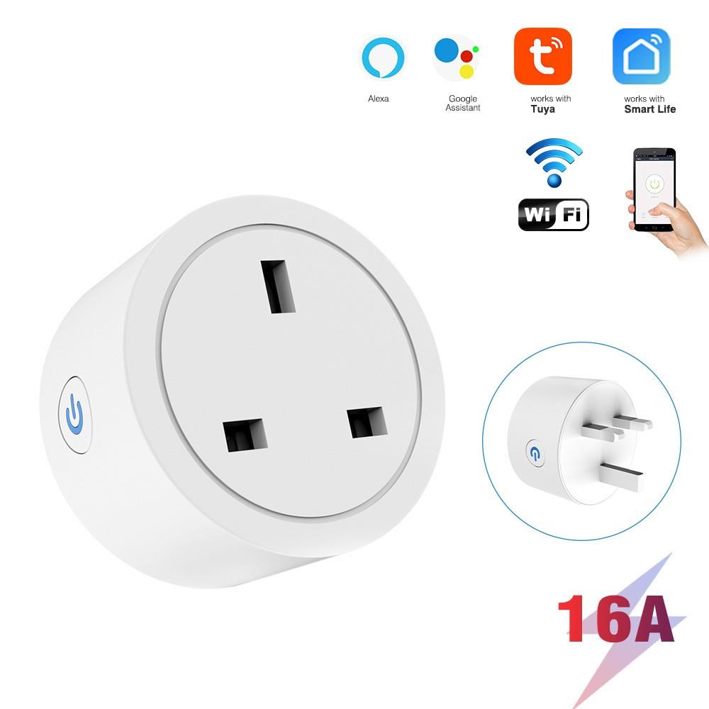涂鸦Zigbee/WIFi16A空调伴侣插座香港马来西亚英规智能插座带定时