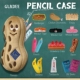 GLADEE毛绒笔袋文具盒化妆大疆收纳包日本原创幽默设计PencilCase
