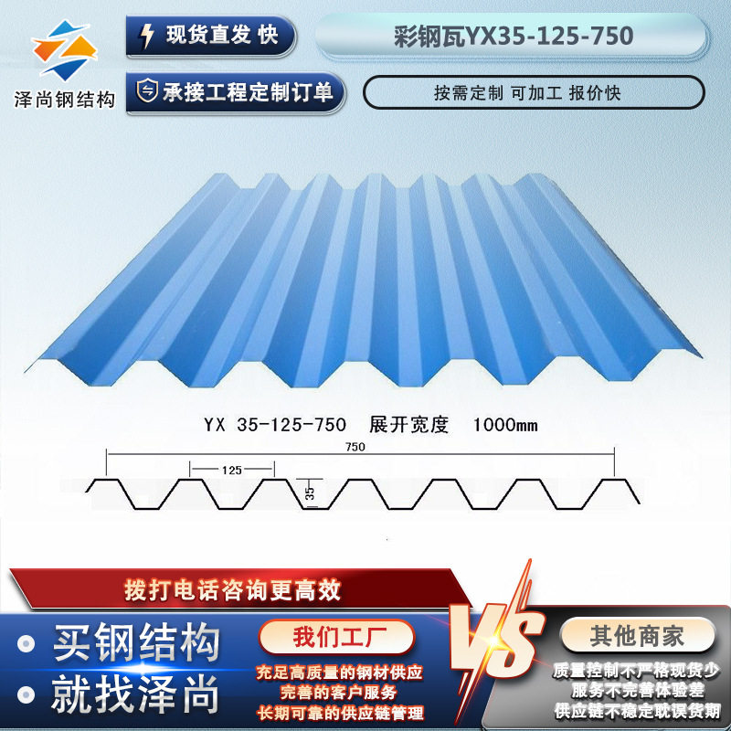 彩钢板 海蓝色彩钢卷 PPGI镀锌彩钢铁皮 单层压型彩钢瓦 镀锌板,基础建材,屋顶装饰瓦,淘宝优惠券,粉丝福利购,淘宝优惠卷