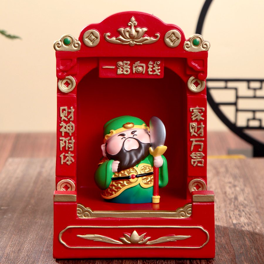 入户玄关武财神爷发财求聚财摆件