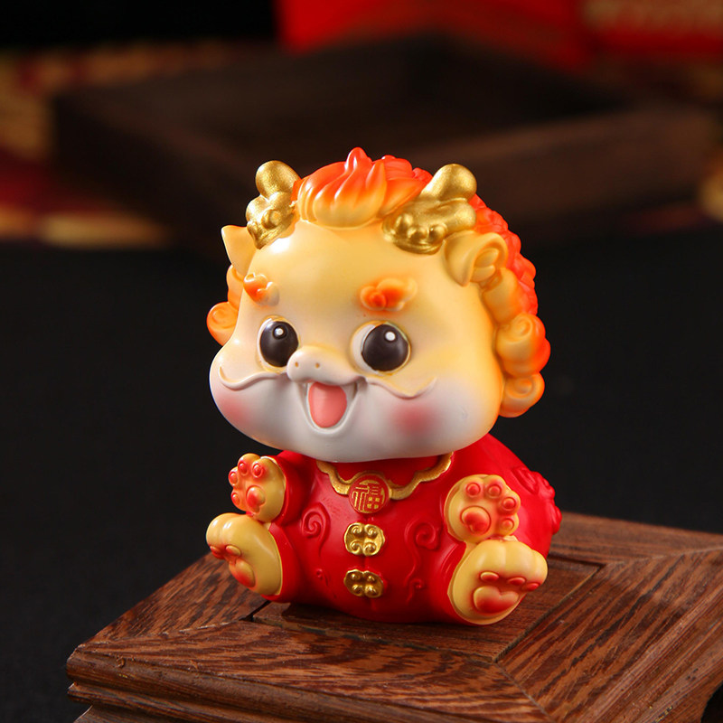 2026马年新款摇头貔貅吉祥物公仔办公室工位桌面摆件情绪稳定神器