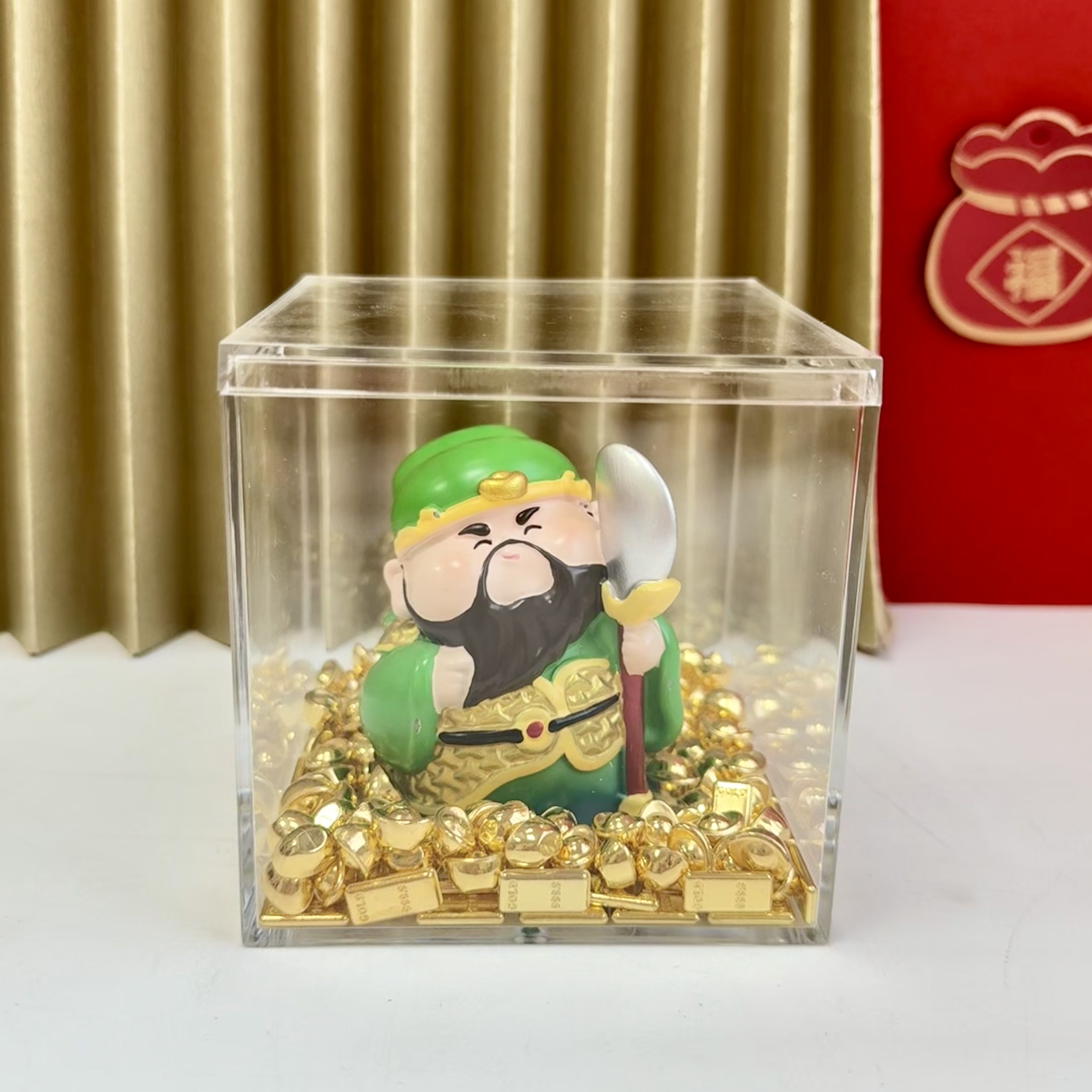 普陀山文创关公钟馗招财解压摆件