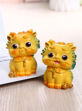 匹秀招财旺车内饰镇屋匹丘办公室工作站寓意财富麒麟对