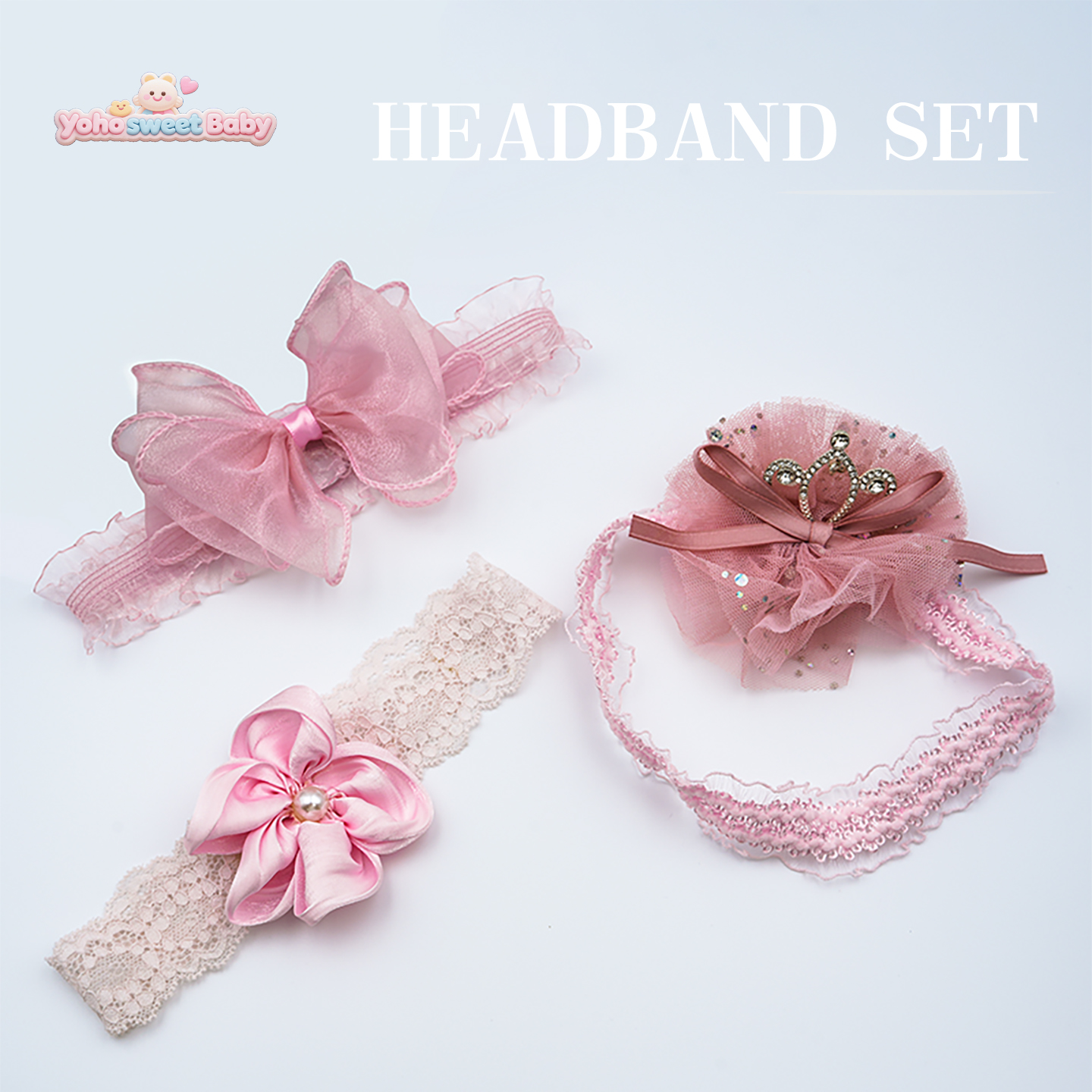 新生儿宝宝发带组合装护囟门发带