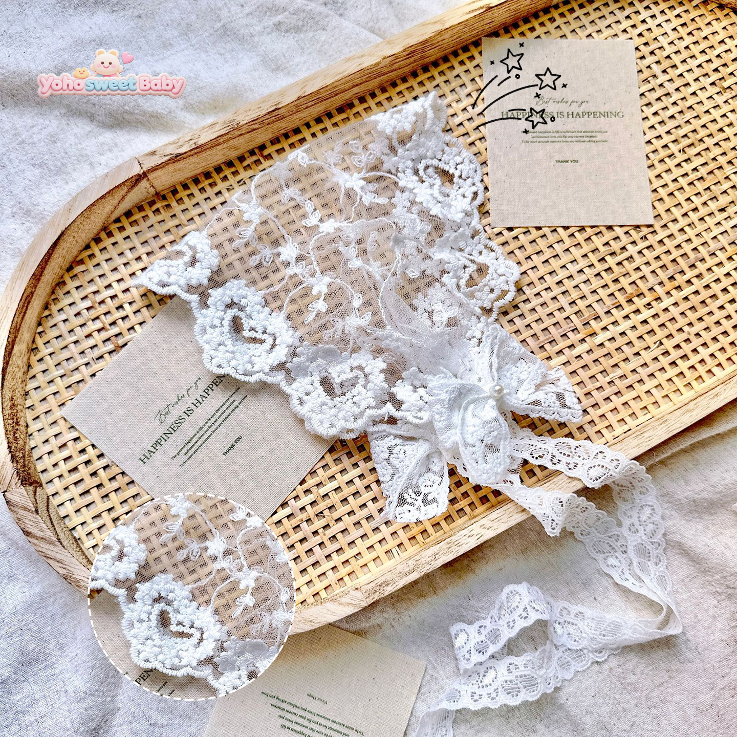 女童蕾丝发带公主头饰