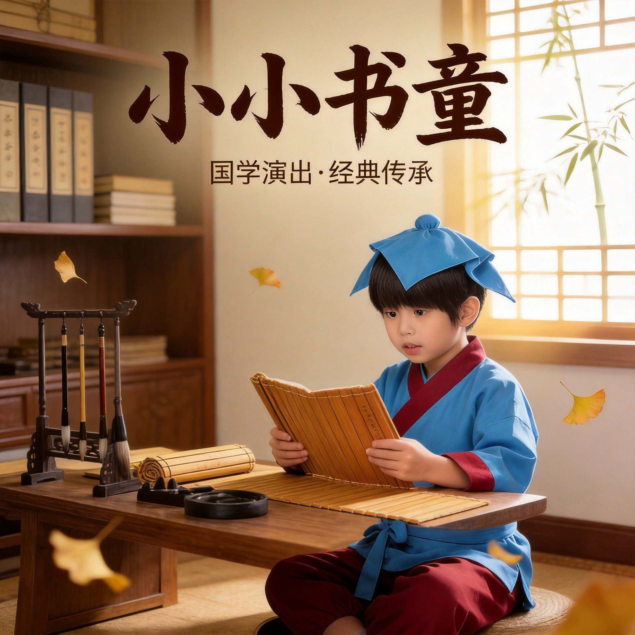 男女童国学汉服开笔礼朗诵演出服