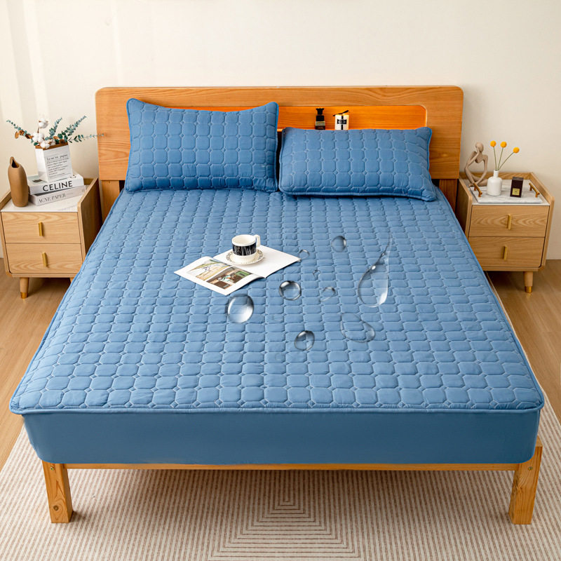 跨境夹棉防水隔尿垫床笠床罩外贸加厚款席梦思保护套床垫床上用品