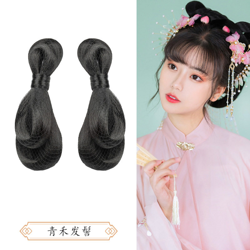汉服假发包女古装唐风发型明制