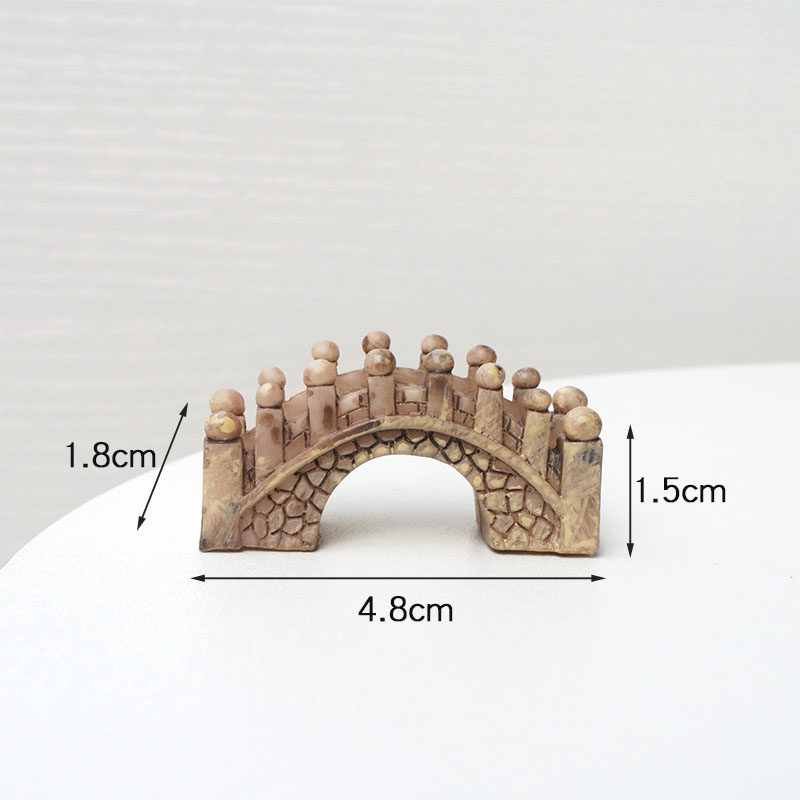 마이크로 풍경 DIY 수지 작은 장식품 궁전 작은 아치 다리 강남 작은 다리 크리 에이 티브 공예 장식품 모래 테이블 모델