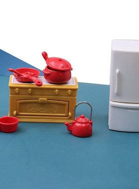 迷你仿真小冰箱橱柜餐桌厨房家具