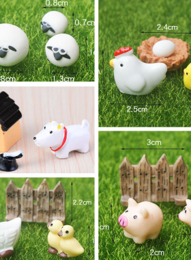 树脂微景观趣味农场小动物