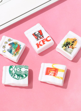 迷你仿真外卖袋子快餐盒小摆件