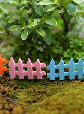 迷你小栅栏彩色围栏生态瓶装饰