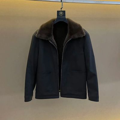 2026新款时尚潮流老钱风座山雕设计师秋冬奢潮男高端夹克外套Z089