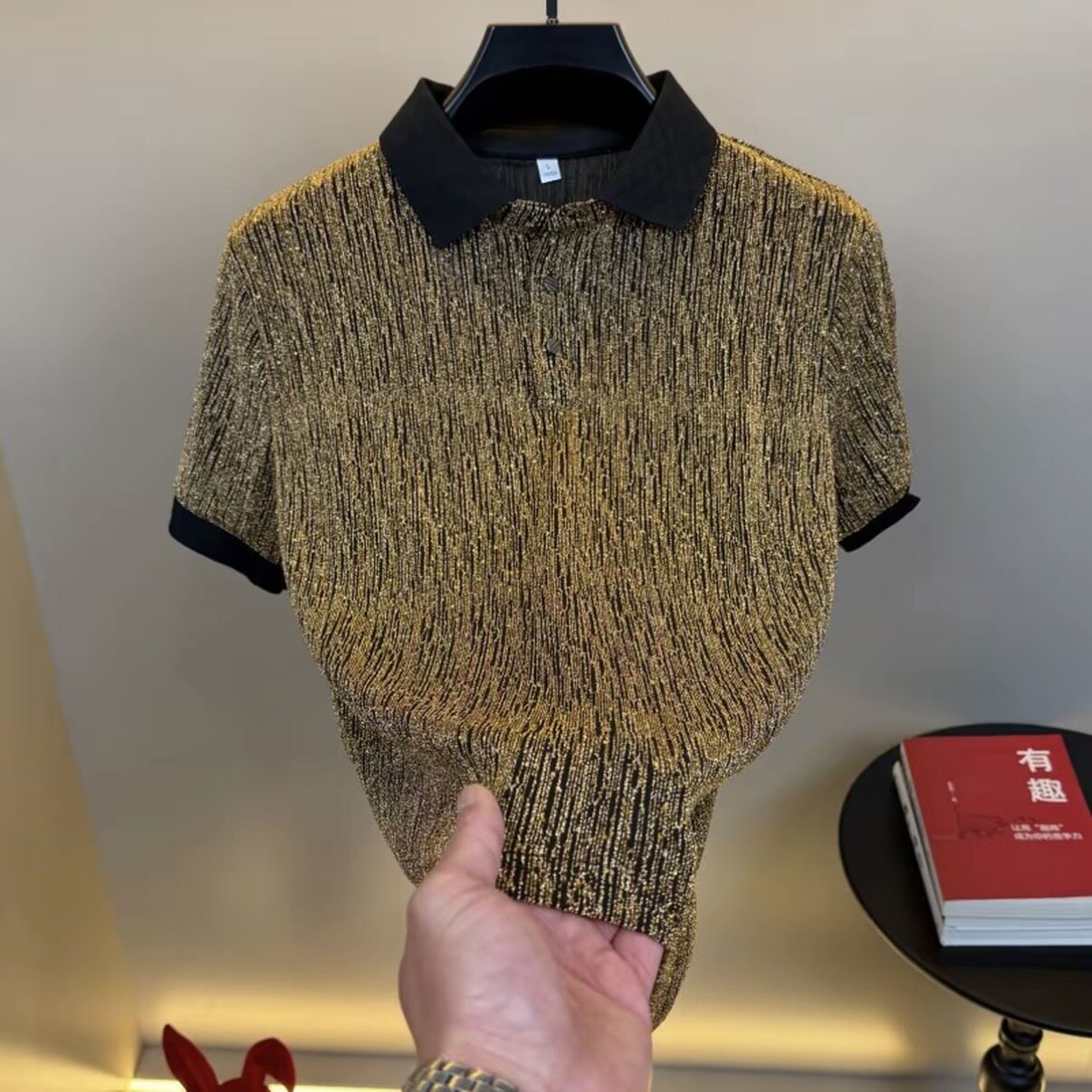 【轻奢欧货】夏季新款潮牌短袖Polo衫男士痞帅半袖T恤男装6525