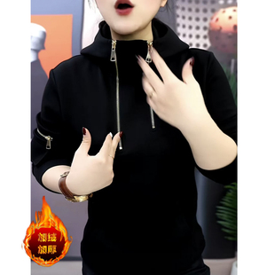 《锋刃武士》冬季新款加绒卫衣男士长袖潮流修身休闲商务时尚帅气