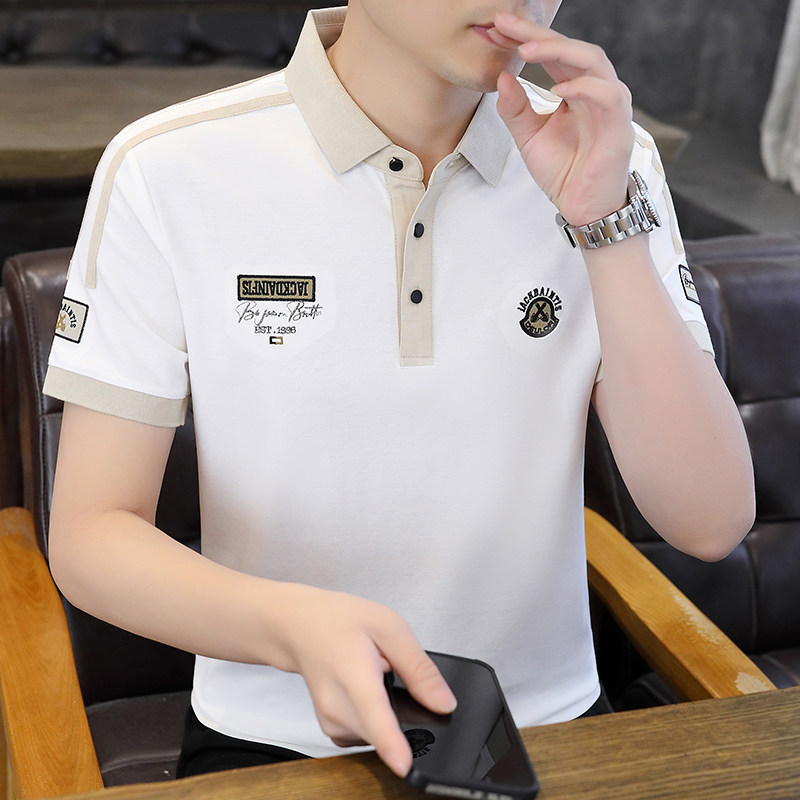 男士POLO衫短袖翻领夏季2026新款短袖T恤男韩版潮流男装