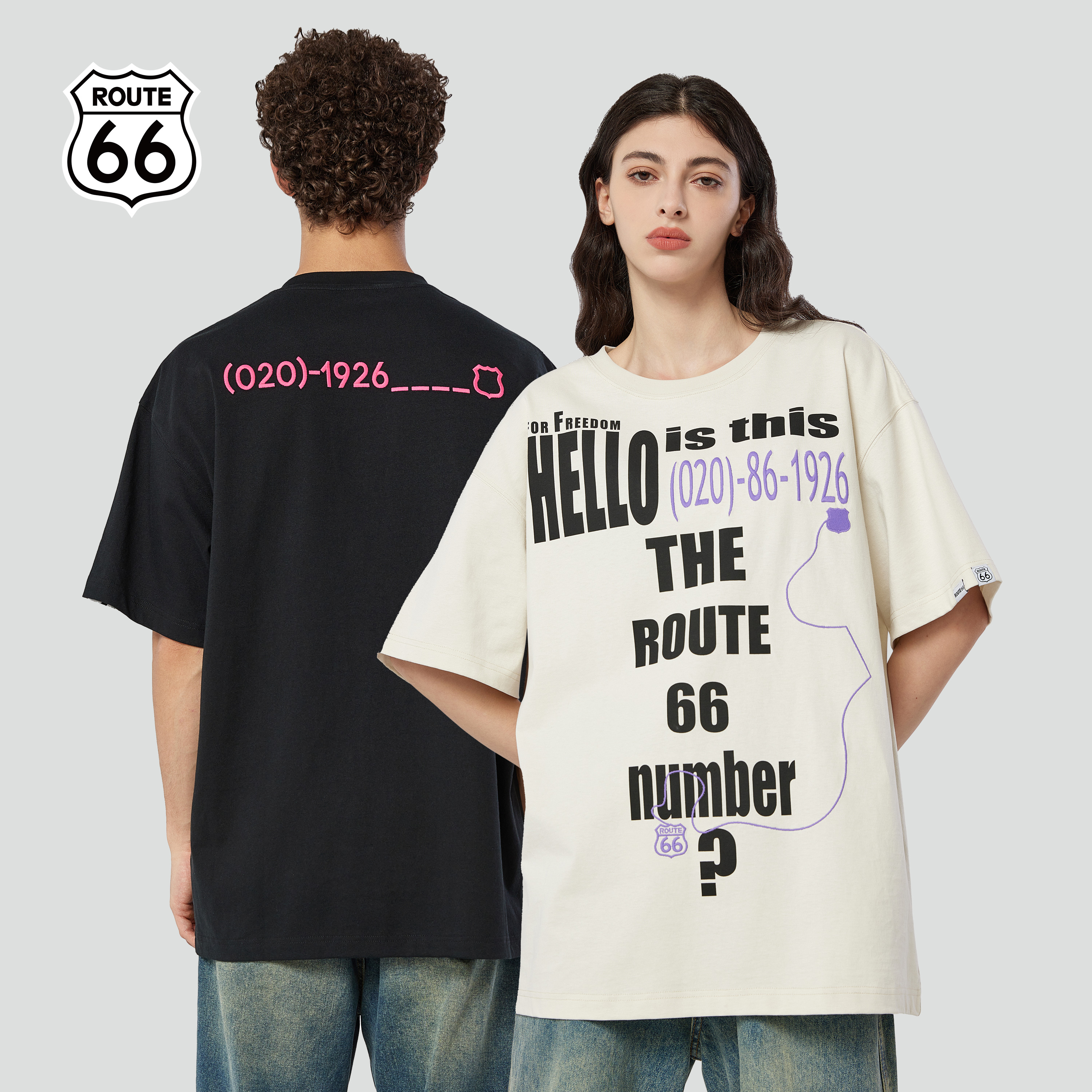 ROUTE66短袖重磅设计感T恤