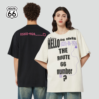 ROUTE66短袖重磅设计感T恤