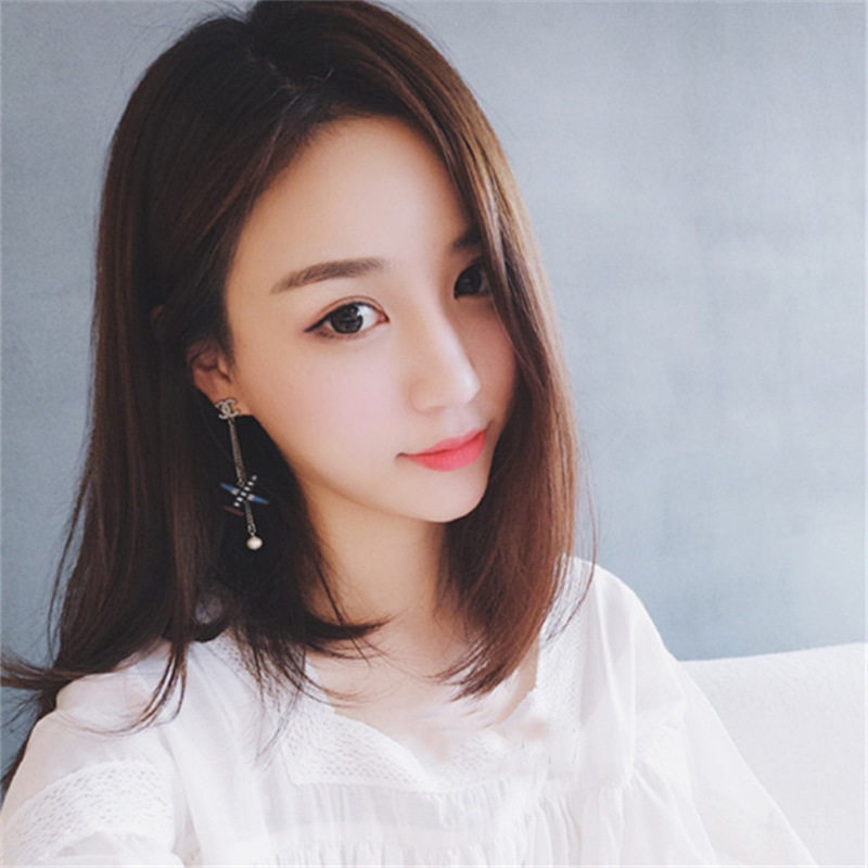 欧美假发女士长中分中长外贸高温