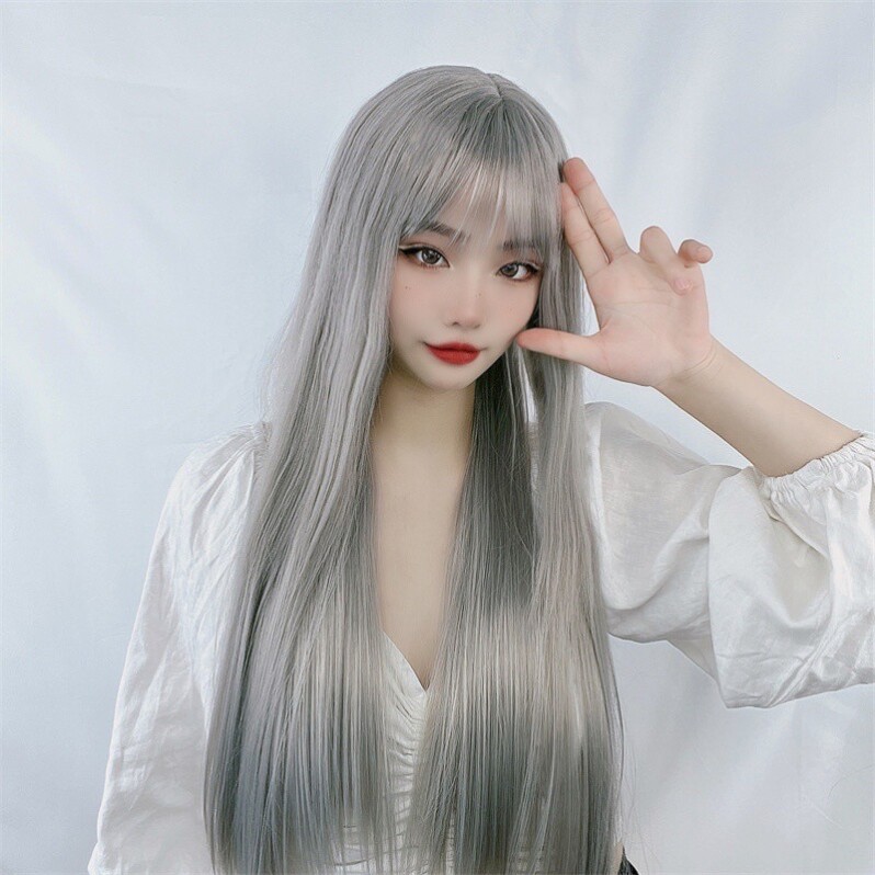 抖音带货假发女长直发COS万用假发仿真长发全头发型工厂新款