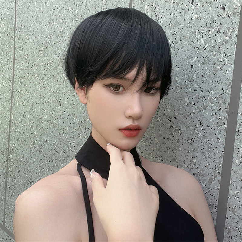 假发女短发帅气时尚短蓬松修脸